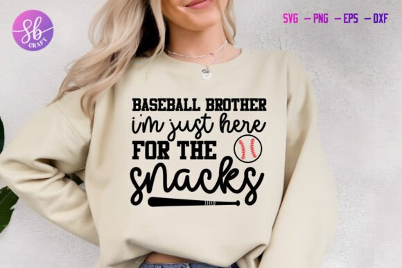 Baseball I'm Just Here for the Snacks Design Review