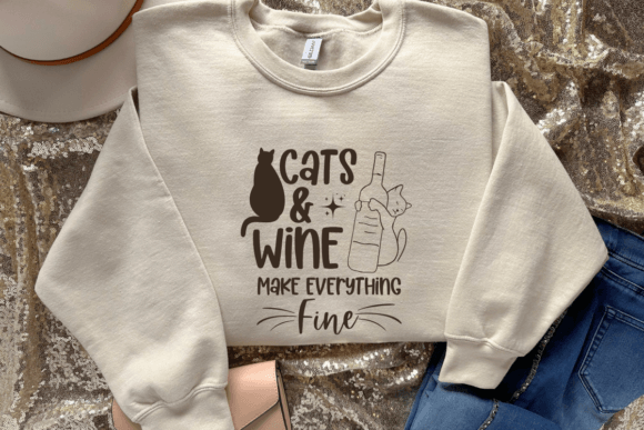 Cats and Wine Make Everything Fine SVG Review