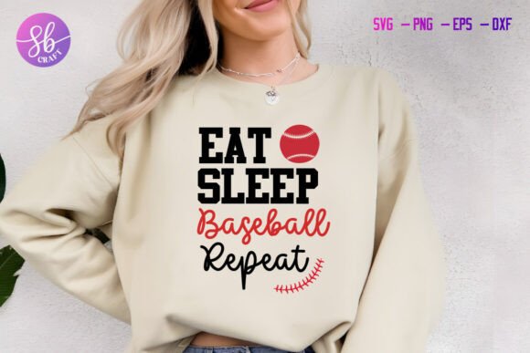 Eat Sleep Baseball Repeat: Embroidery Design Review