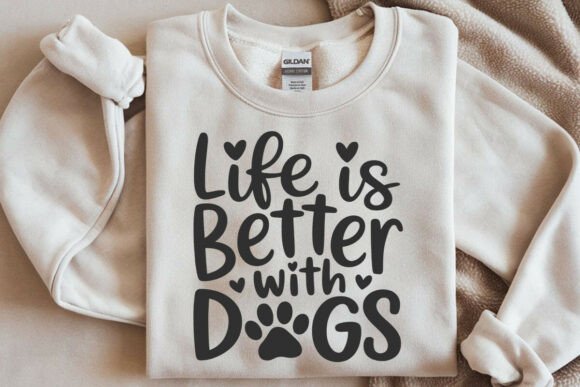 Life is Better with Dogs SVG: A Stitch Test