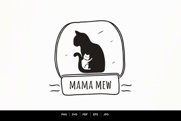 Mama Mew Cat Mom Silhouette Design Review